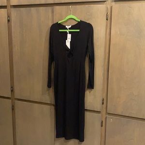 Good American Black Long Sleeve Dress